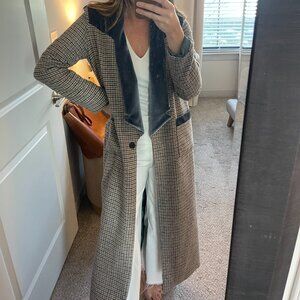 Long Sleeve Plaid Patchwork Jacket